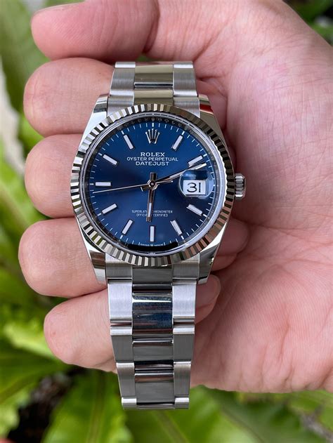 rolex datejust blu 36|brand new Rolex Datejust 36mm.